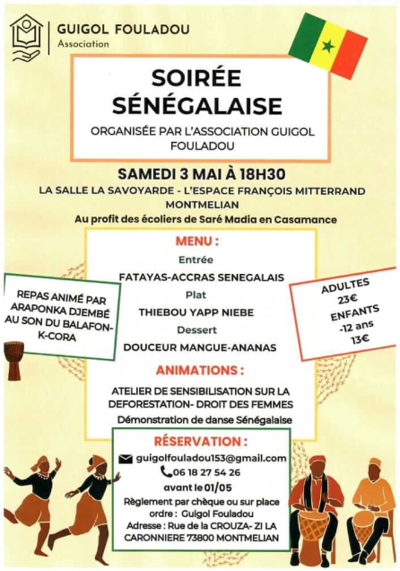 Soirée sénégalaise à Montmélian